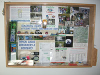 Front view of exhibit